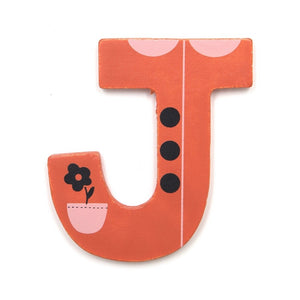 Petit Monkey wooden letter J