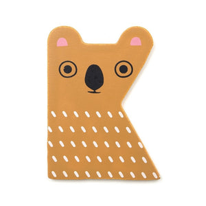Petit Monkey wooden letter K
