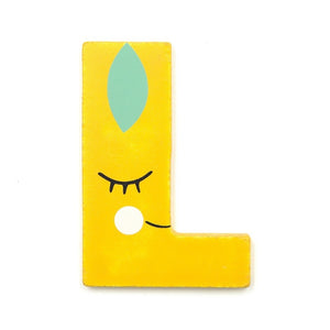 Petit Monkey wooden letter L