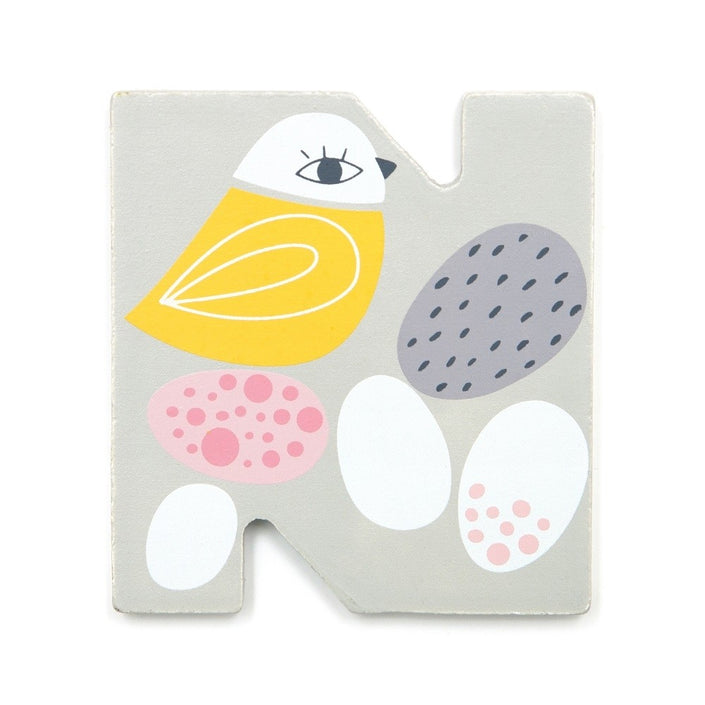 Petit Monkey wooden letter N