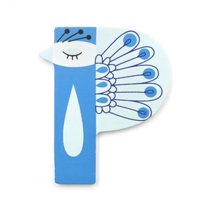 Petit Monkey wooden letter P