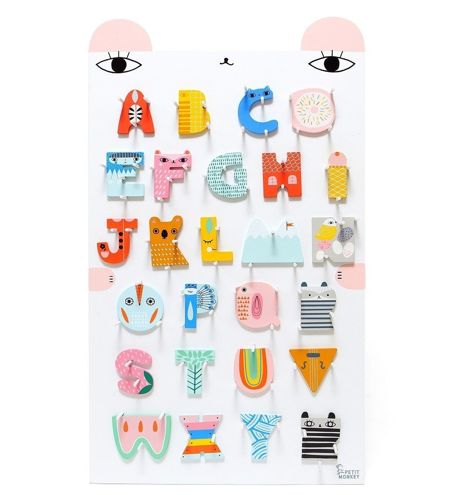 Petit Monkey wooden letter N