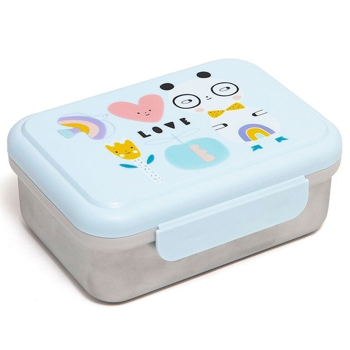Petit Monkey bread bin stainless steel panda love