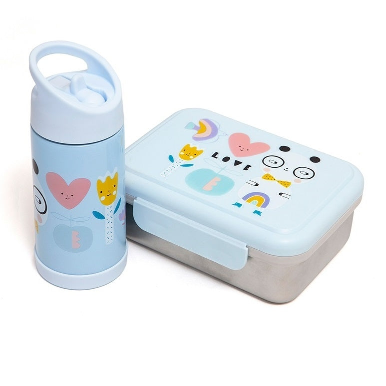 Petit Monkey bread bin stainless steel panda love 8719244225231