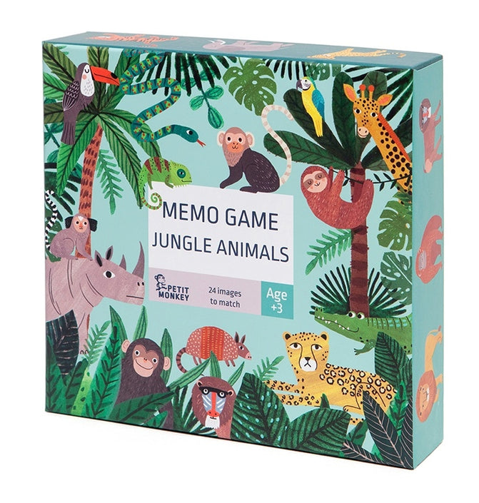 Petit Monkey Memo Game Jungle animals 48 pcs / 3yrs+
