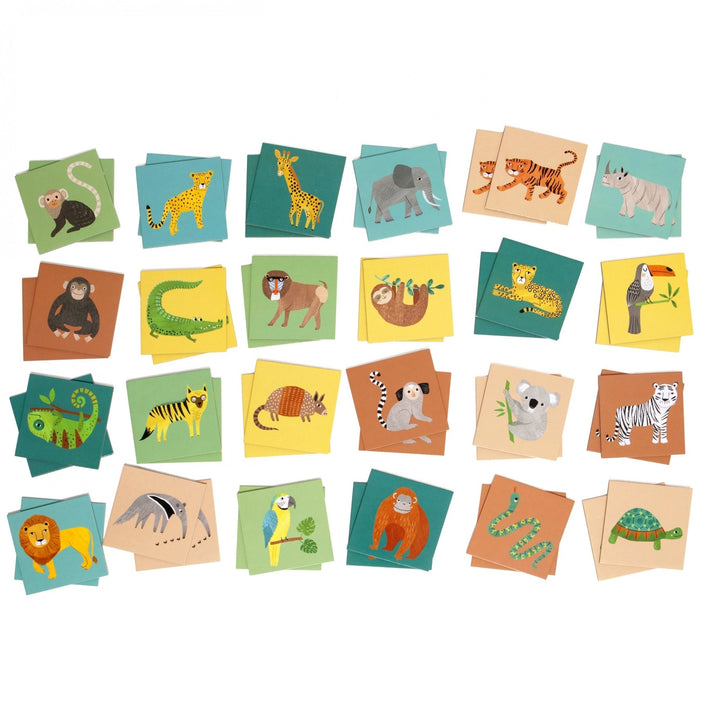Petit Monkey Memo Game Jungle animals 48 pcs / 3yrs+