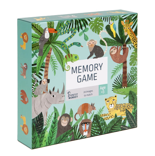 Petit Monkey Memo Game Jungle animals 48 pcs / 3yrs+