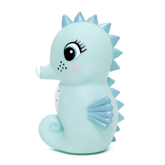 Petit Monkey night light seahorse blue