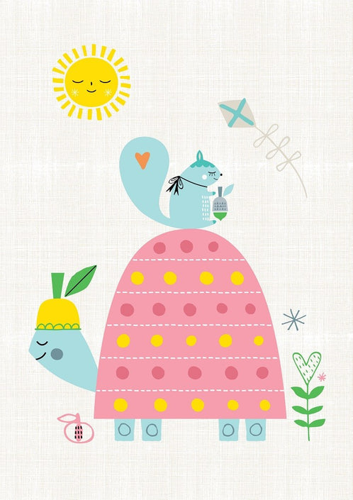 Petit Monkey slow poke poster 29.7 x 42 cm