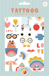 Petit Monkey tattoos Panda love