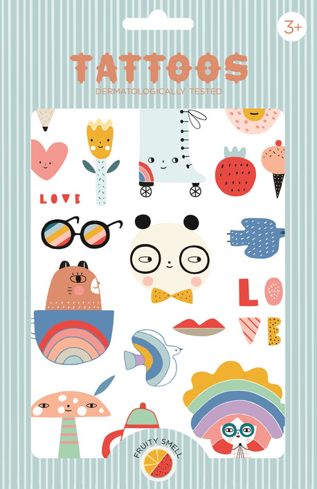 Petit Monkey tattoos Panda love