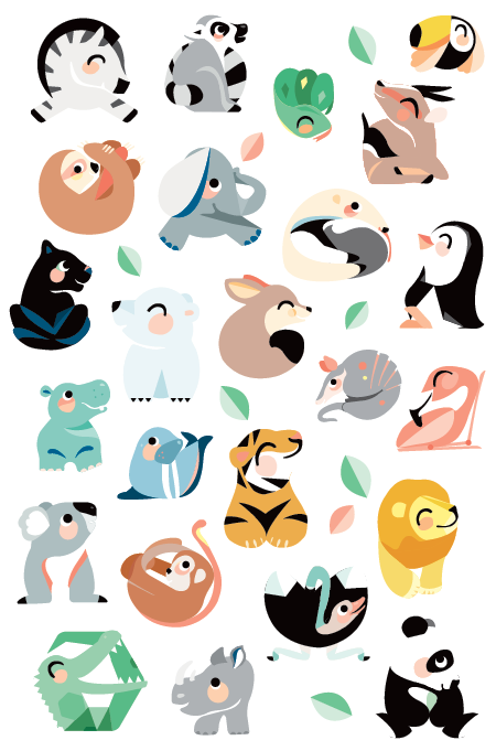 Petit Monkey tattoos Wild animals