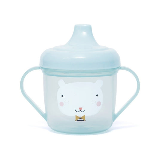 Petit Monkey spout cup bear blue