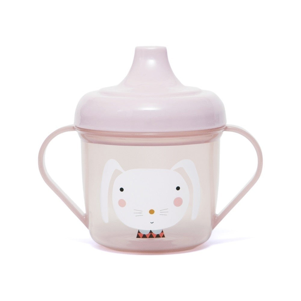 Petit Monkey sippy cup rabbit pink