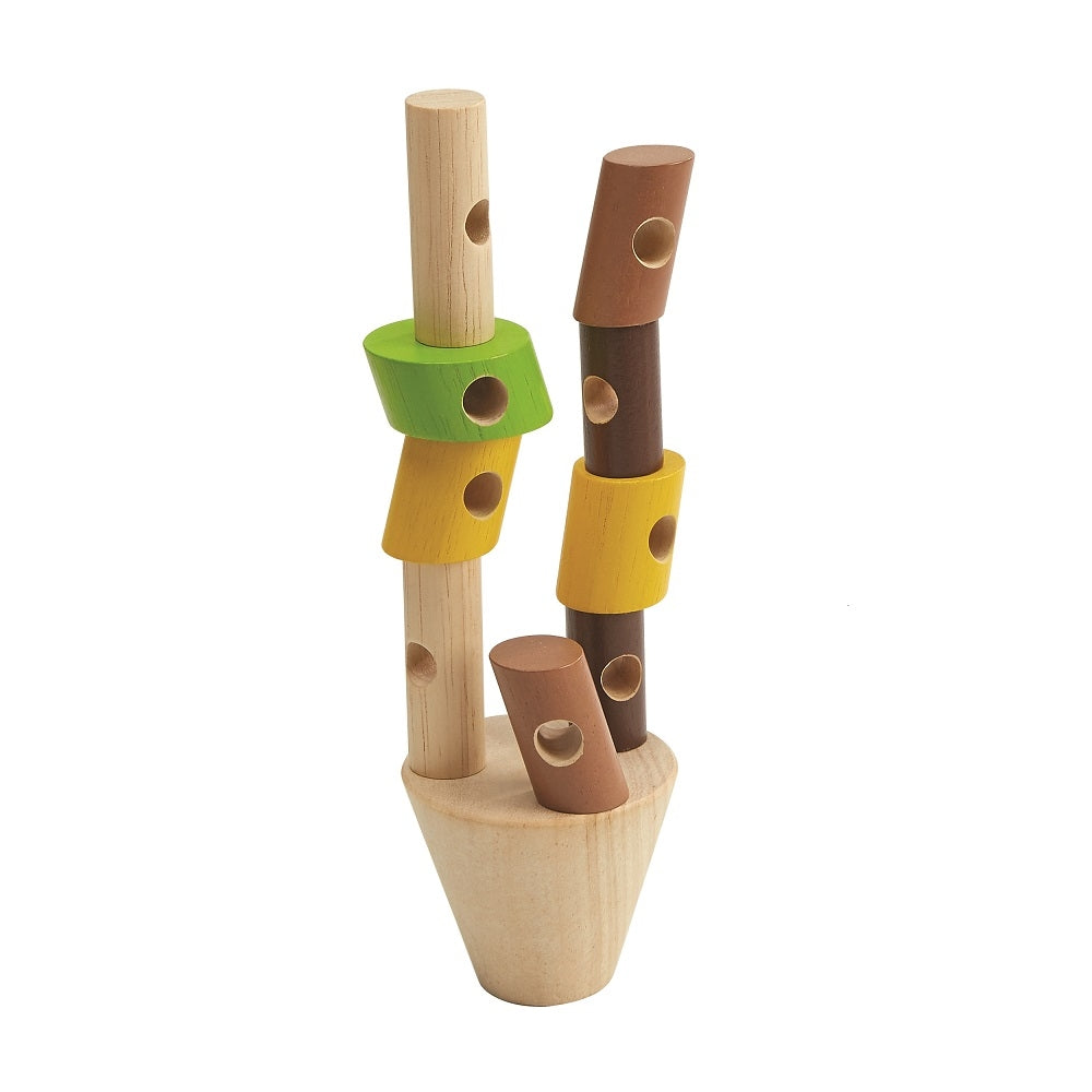 Plan Toys stacking and threading game 3 yrs+