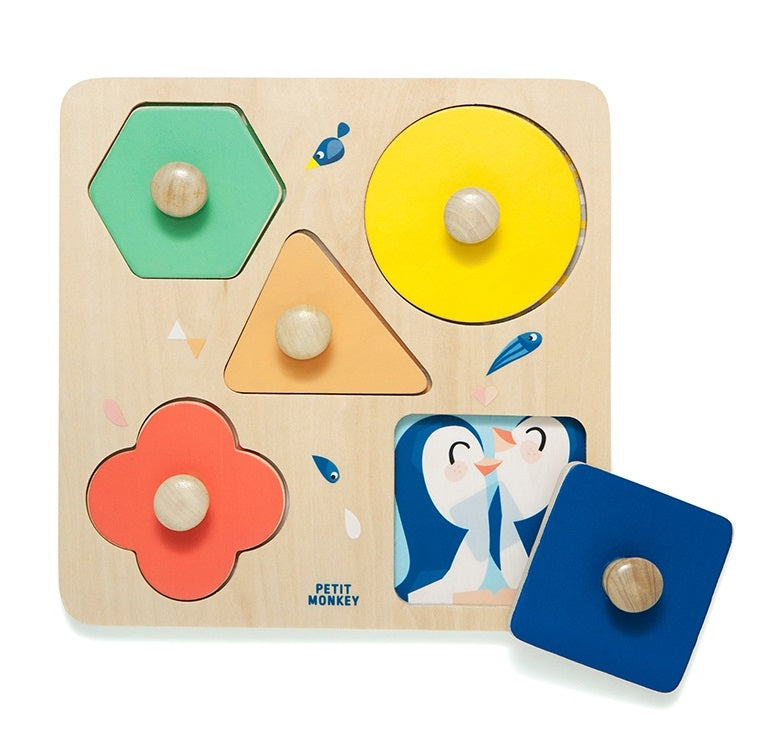 Buy Petit Monkey shape puzzle One day at the zoo 12 months +