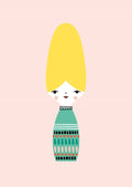 Petit Monkey postcard Miss Beehive