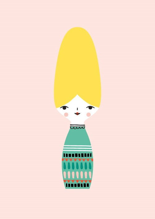 Petit Monkey postcard Miss Beehive