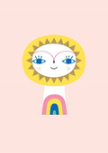 Petit Monkey postcard Mr Sun