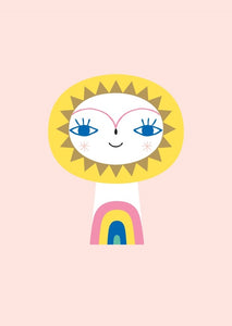 Petit Monkey postcard Mr Sun