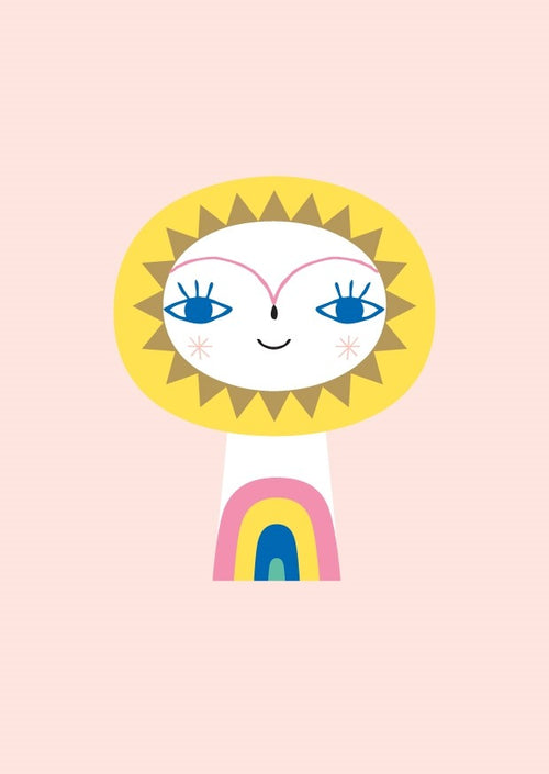 Petit Monkey postcard Mr Sun