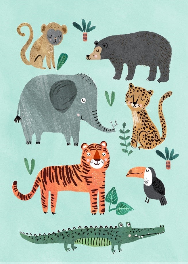 Petit Monkey postcard Wild animals