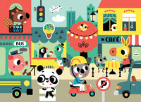 Petit Monkey puzzle in the city 4 yrs+ / 48 pcs