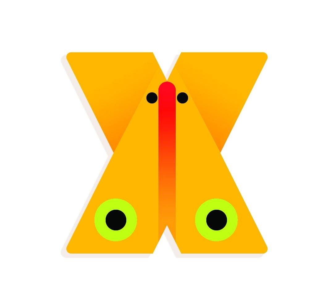 DJECO wooden letter designed animal X