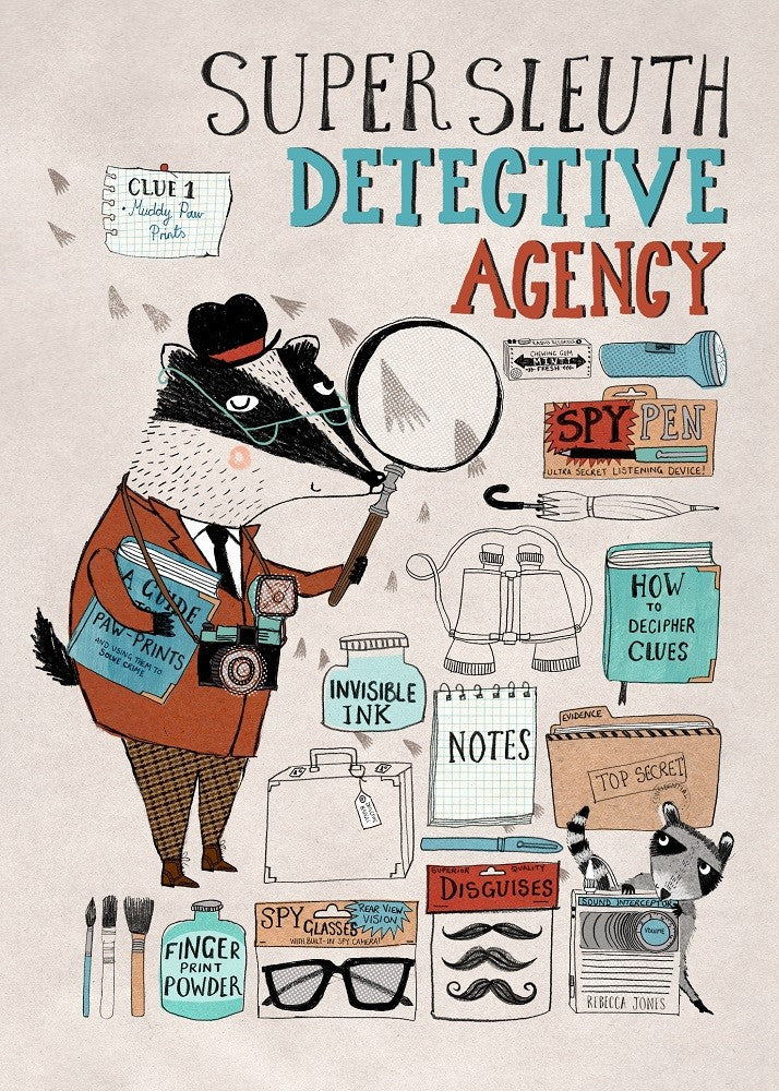 Petit Monkey poster super sleuth 50 x 70 cm