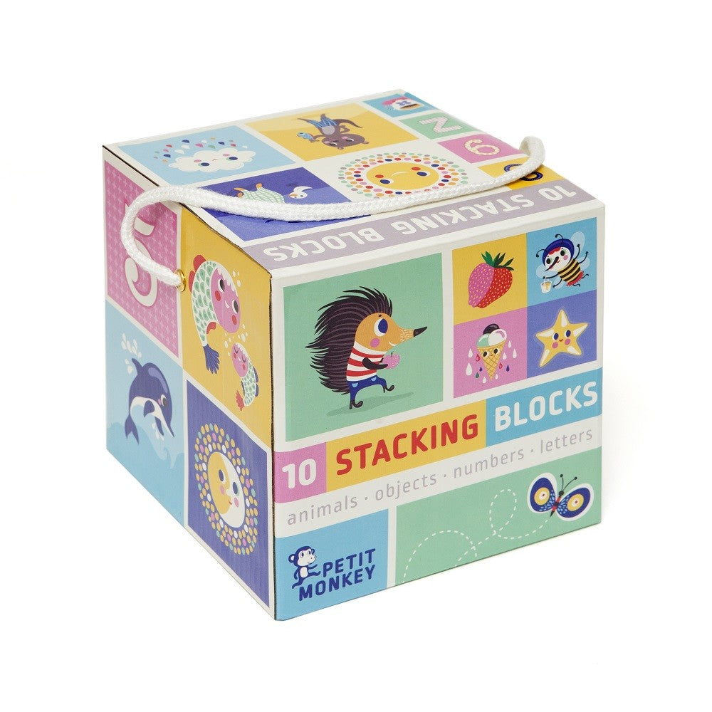 Petit Monkey stacking tower 1 yr + zwaar karton