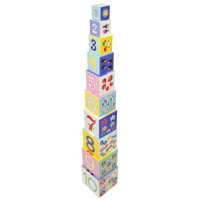 Petit Monkey stacking tower 1 yr +