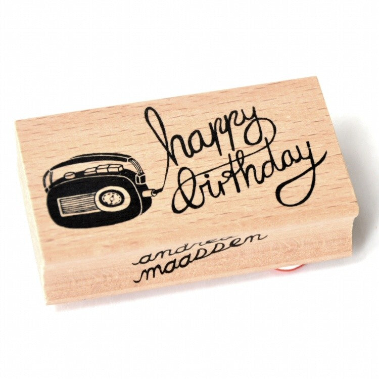 Andrea Maassen stamp happy birthday radio