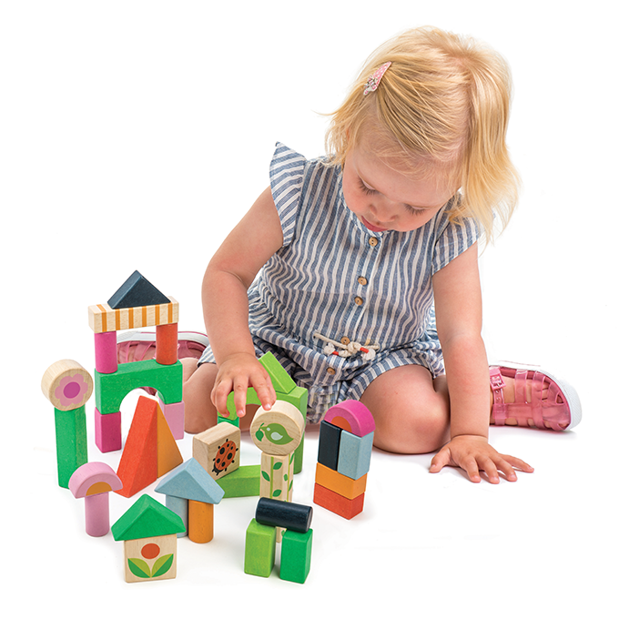 Tender Leaf Toys blocks garden 18 months +