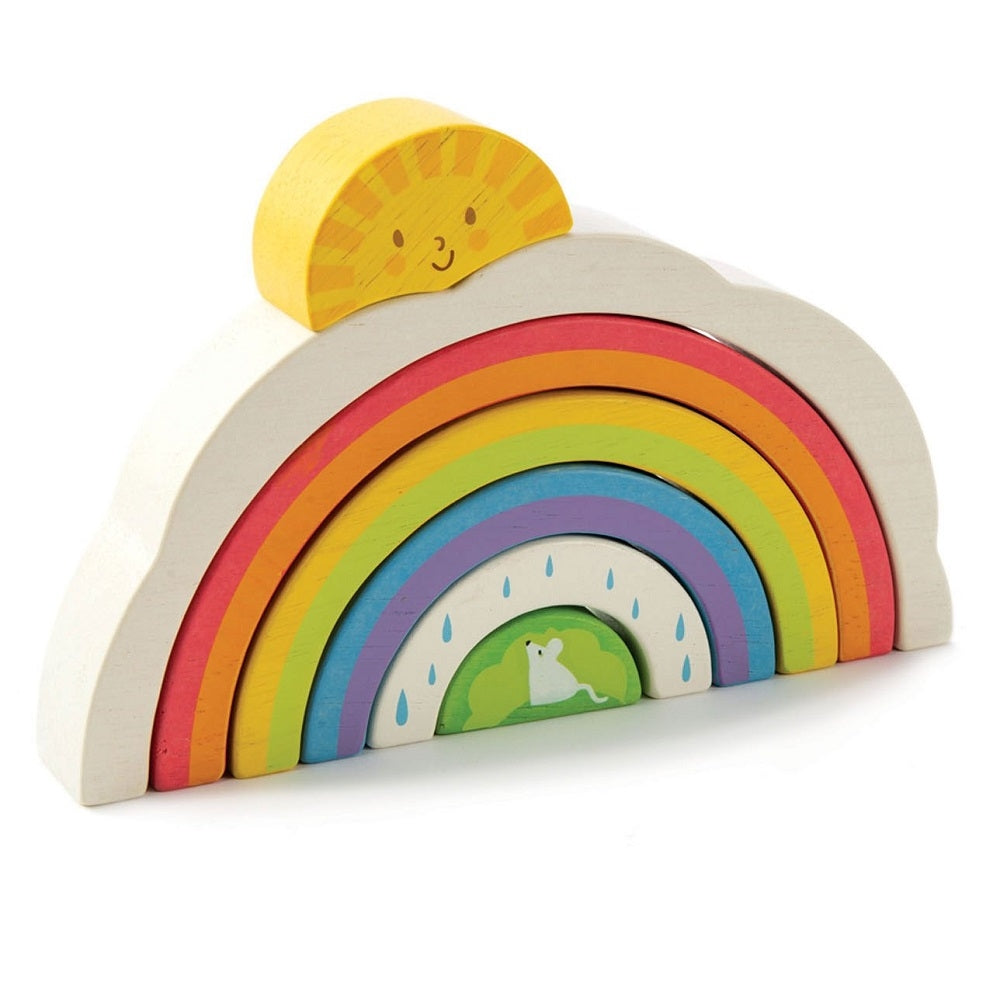 Tender Leaf Toys rainbow tunnel 18 months +