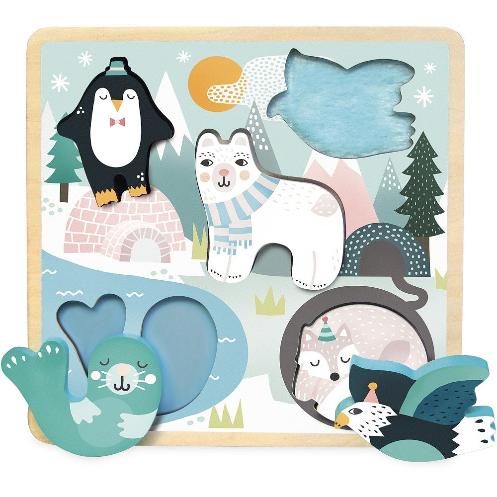 VILAC tactile puzzle ice 5 pcs / 18 m+